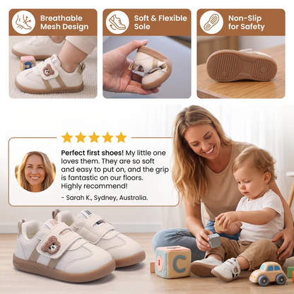 Non Slip Grip Toddler Shoes with Bendable Sole for Early Walking