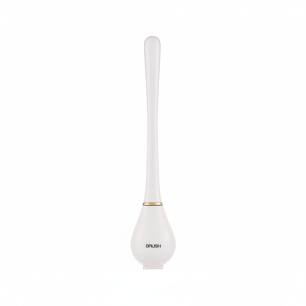 Wall Mount Silicone Toilet Brush with Lever Cap and Flexible Head
