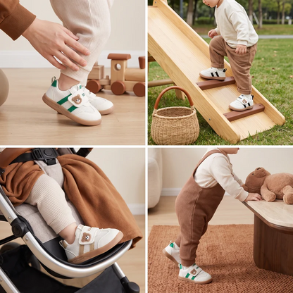 Non Slip Grip Toddler Shoes with Bendable Sole for Early Walking