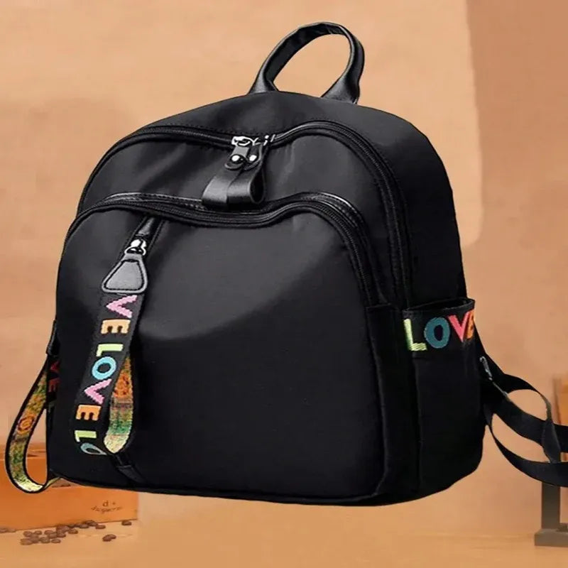 Dual Compartment Laptop Backpack with Weather Resistant Fabric