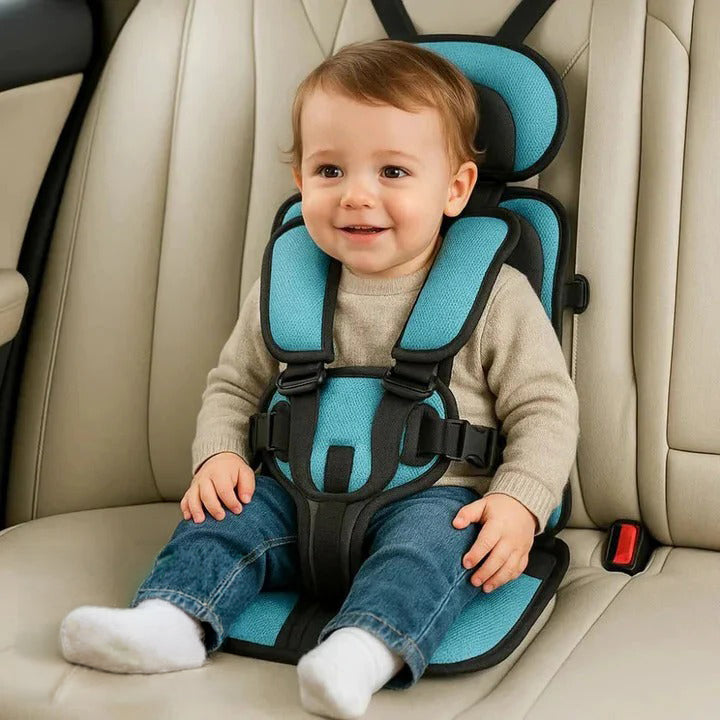 Portable Child Travel Seat and Safety Harness for Secure Vehicle Use