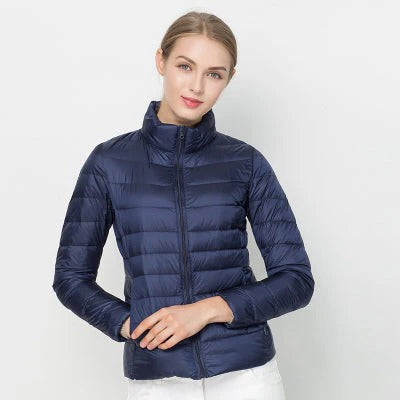 Womens Lightweight Short Jacket with Front Placket in Nine Colors for Cool and Transitional Weather