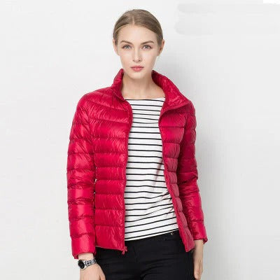 Womens Lightweight Short Jacket with Front Placket in Nine Colors for Cool and Transitional Weather