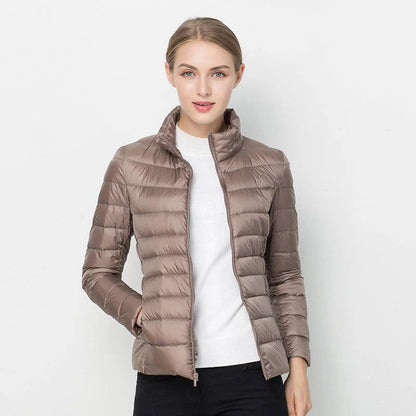 Womens Lightweight Short Jacket with Front Placket in Nine Colors for Cool and Transitional Weather