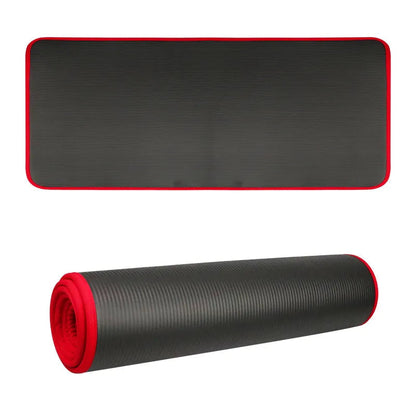 Non Slip Fitness Mat with Cushioned Padding and Dual Textured Sides
