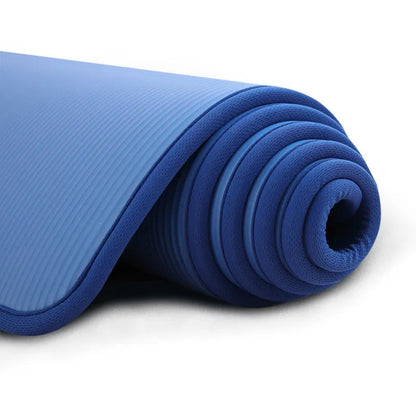 Non Slip Fitness Mat with Cushioned Padding and Dual Textured Sides