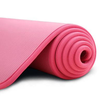 Non Slip Fitness Mat with Cushioned Padding and Dual Textured Sides
