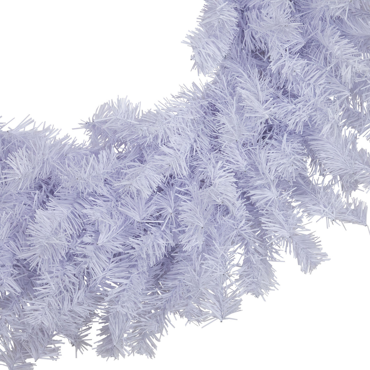 Snow White Mini Christmas Wreath with 90 Tapered Tips 20 Inch
