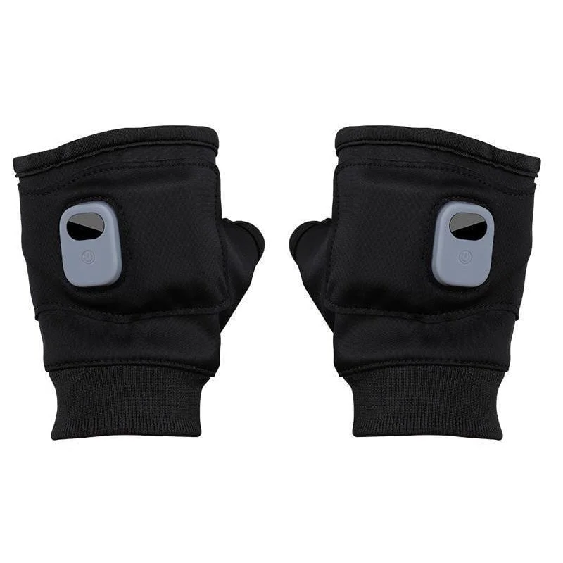Heated Gloves with 3 Temperature Settings and Type C Charging, Fingerless Design