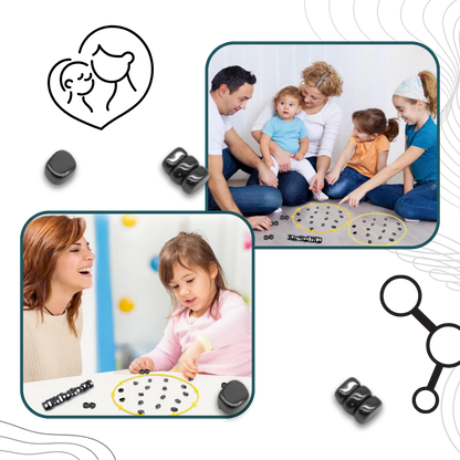 Magnetic Placement Strategy Game with Adjustable Rope Boundary and Storage Bag