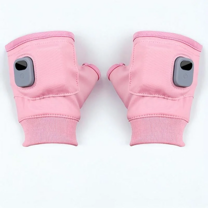 Heated Gloves with 3 Temperature Settings and Type C Charging, Fingerless Design