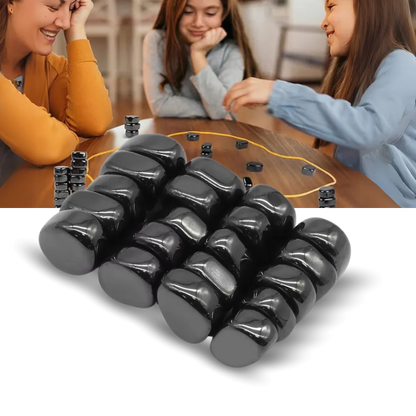 Magnetic Placement Strategy Game with Adjustable Rope Boundary and Storage Bag