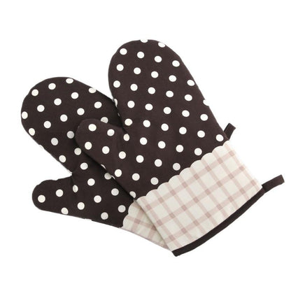 Heat Resistant Oven Mitt with Extended Forearm Coverage and Textured Grip
