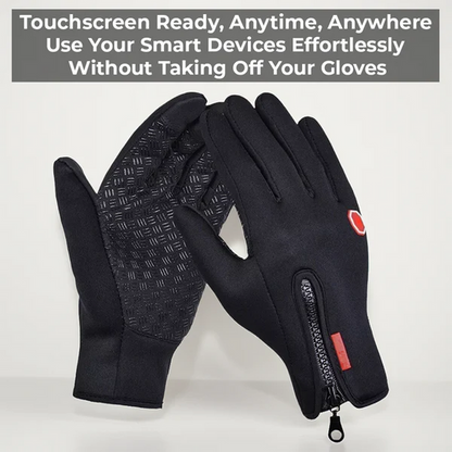 Thermal Touchscreen Gloves with Three Insulation Layers, Anti Slip Palms and Wrist Straps