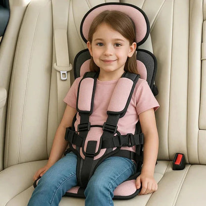 Portable Child Travel Seat and Safety Harness for Secure Vehicle Use