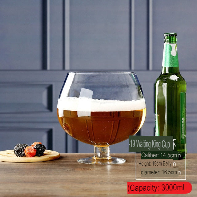 Giant Party Glass with Printed Design, 1000ml-6000ml Capacity