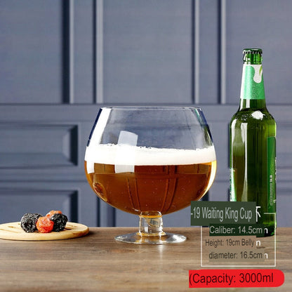 Giant Party Glass with Printed Design, 1000ml-6000ml Capacity