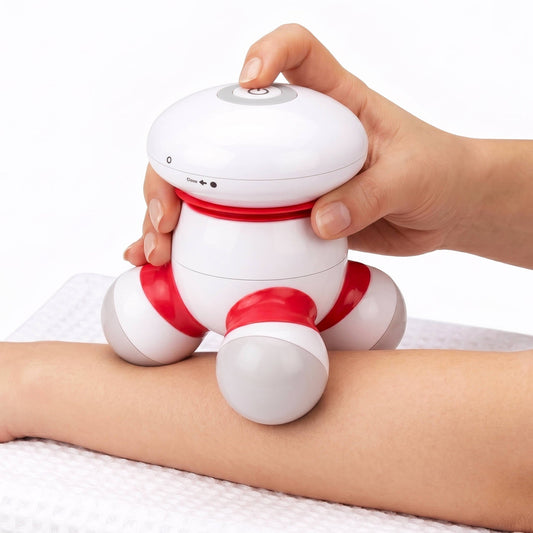 Cordless Handheld Massager with LED Lights and Quiet Vibration Motor
