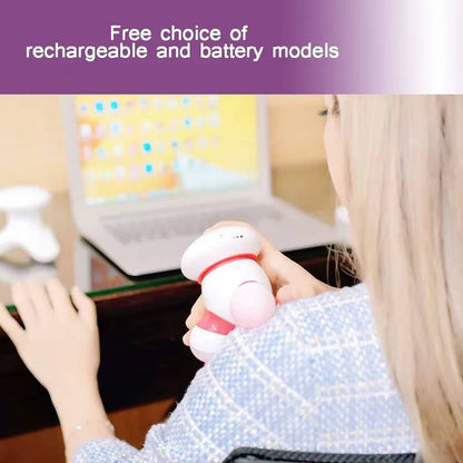 Cordless Handheld Massager with LED Lights and Quiet Vibration Motor
