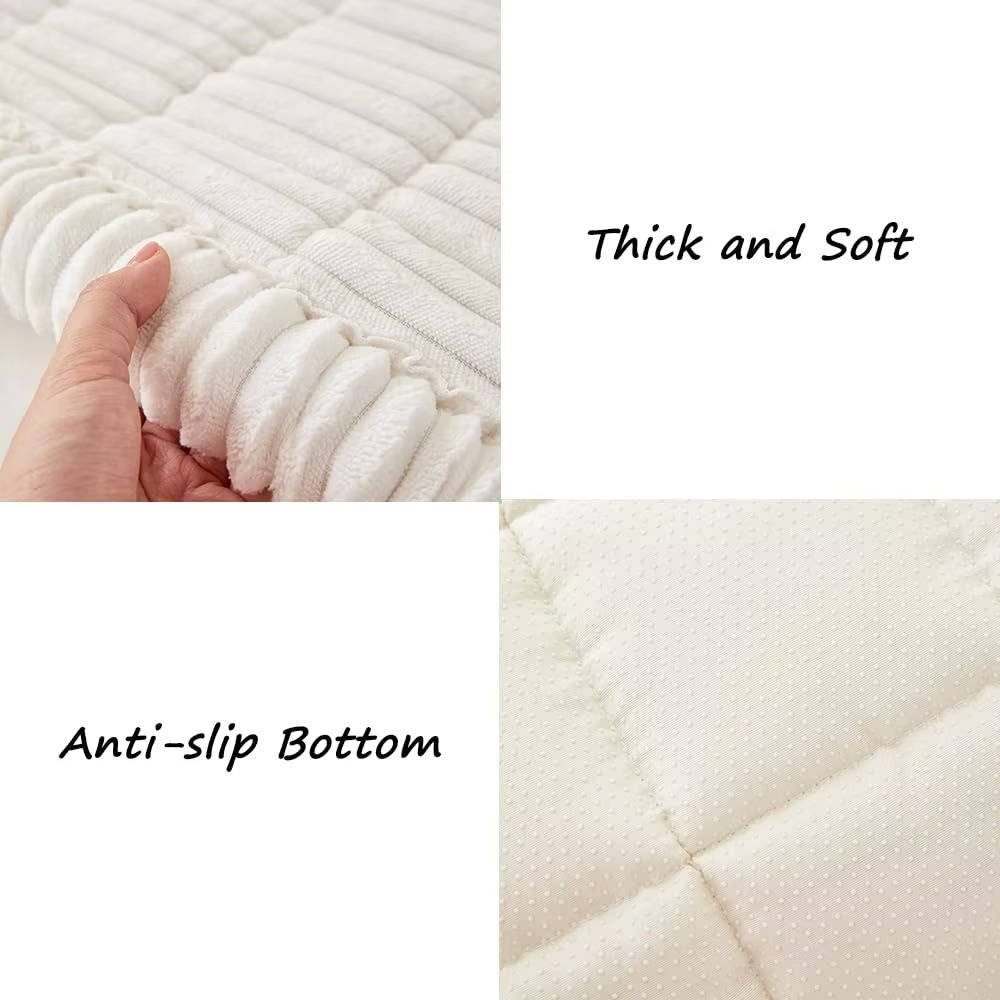 Plush Grip Sofa Slipcover for Pets, Washable Cover