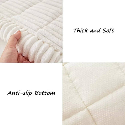 Plush Grip Sofa Slipcover for Pets, Washable Cover