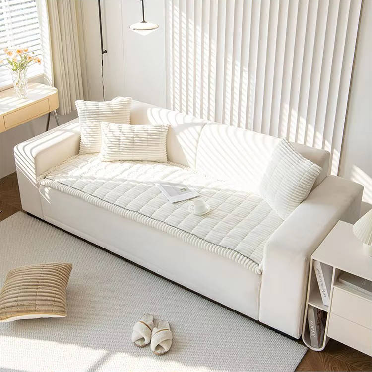 Plush Grip Sofa Slipcover for Pets, Washable Cover