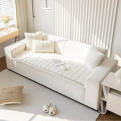 Plush Grip Sofa Slipcover for Pets, Washable Cover