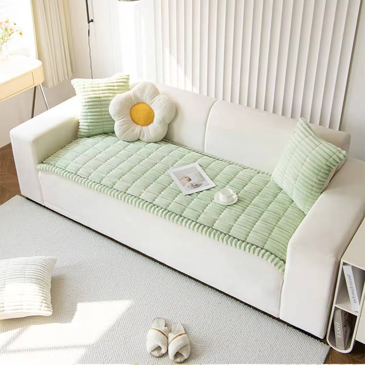 Plush Grip Sofa Slipcover for Pets, Washable Cover