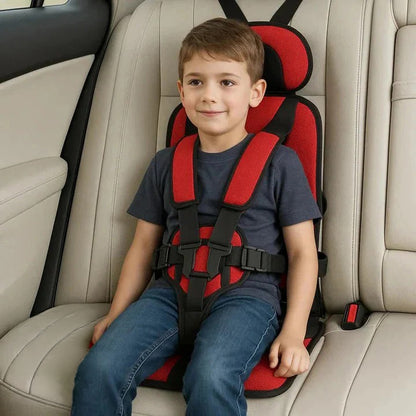 Portable Child Travel Seat and Safety Harness for Secure Vehicle Use