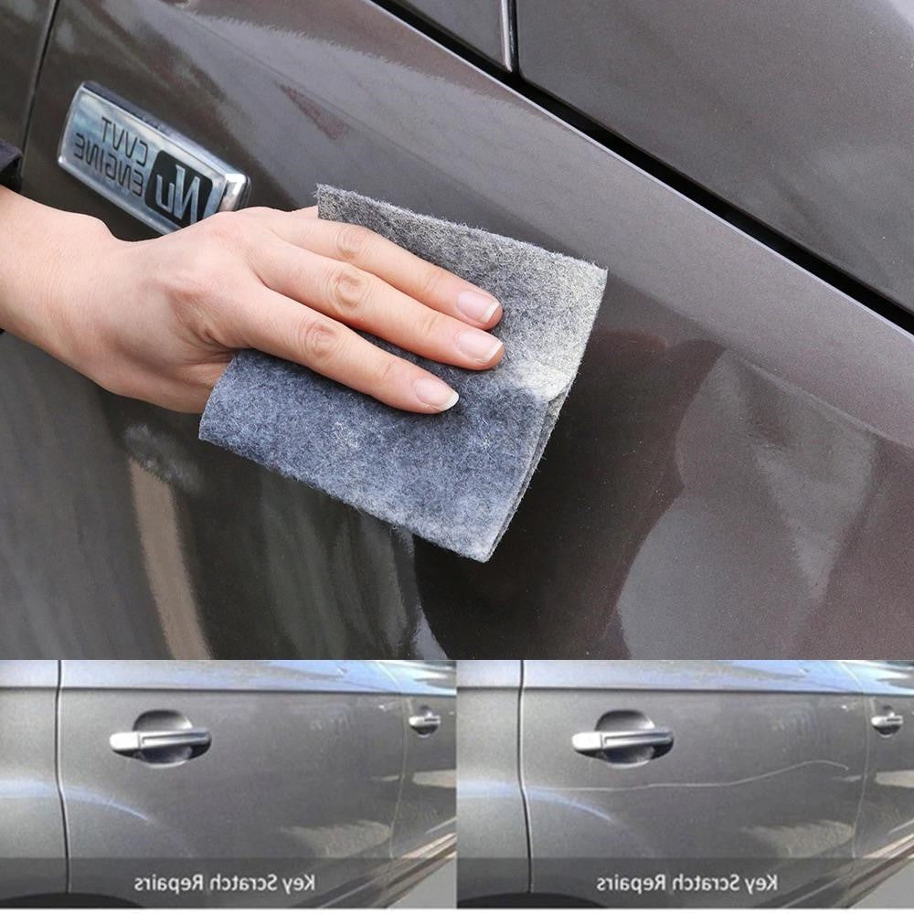 Nano Fabric Car Paint Scratch Cloth in a Reusable 7.87 by 3.93 Inch Size for Minor Surface Marks