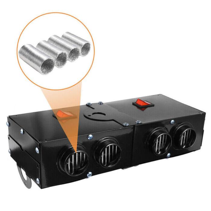 12V Portable Car Heater with Dual Zone Control and Ceramic Heating Element
