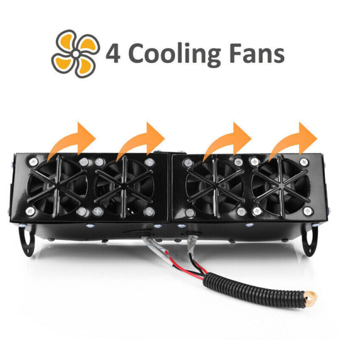 12V Portable Car Heater with Dual Zone Control and Ceramic Heating Element