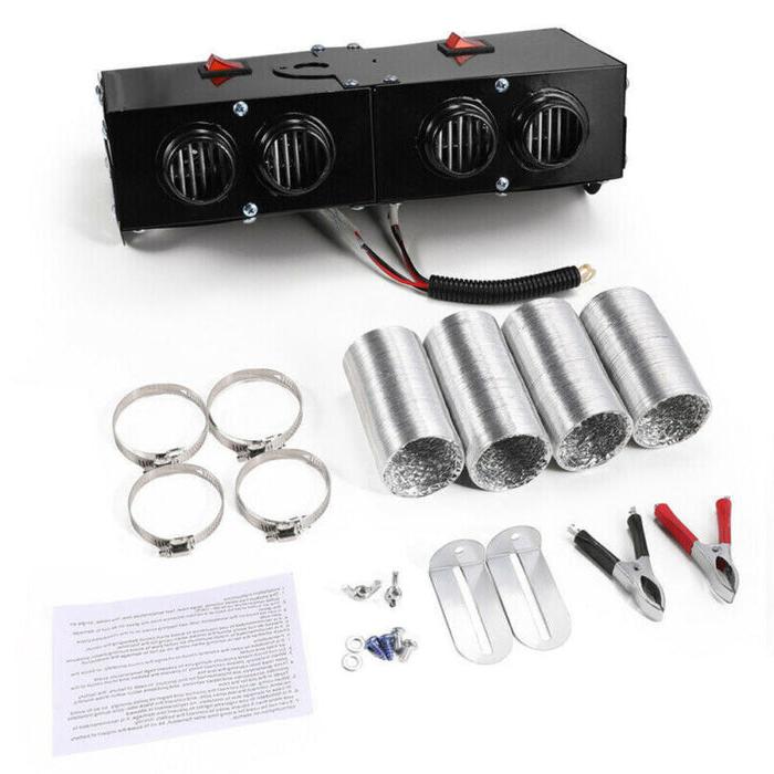 12V Portable Car Heater with Dual Zone Control and Ceramic Heating Element