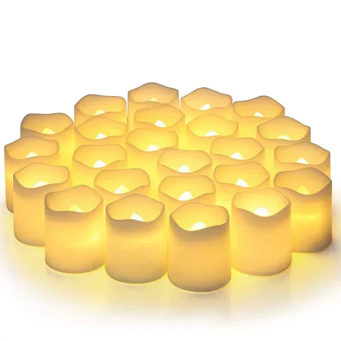 Set of 24 LED Flameless Candles - GlowFlicker-Nora Luxe