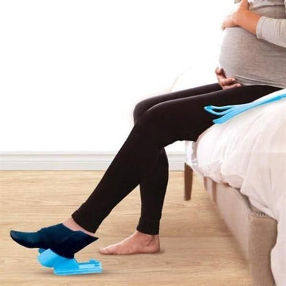Sock Aid Device with 15.7 Inch Handle and Shoe Horn Function