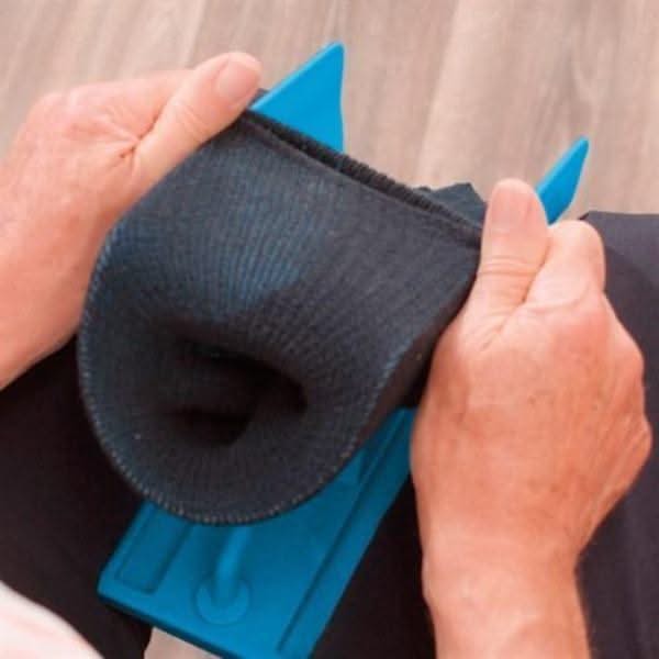 Sock Aid Device with 15.7 Inch Handle and Shoe Horn Function