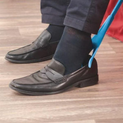 Sock Aid Device with 15.7 Inch Handle and Shoe Horn Function