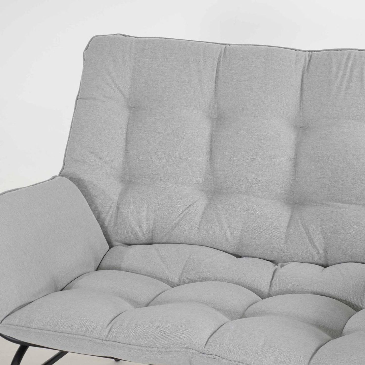 Sorella 4-Seater Outdoor Sofa Set in Gray with Coffee Table & End Table
