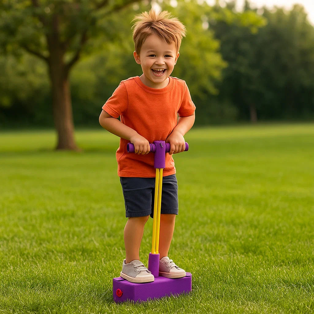 Kids Foam Pogo Jumper with Soft Handle and Nonslip Footpad for Indoor and Outdoor Bouncing