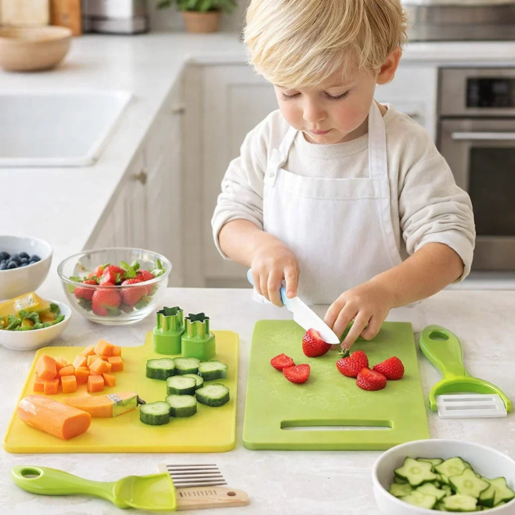 Pretend Play Kitchen Utensil Set for Small Hands in Seven Or Thirteen Piece Sizes