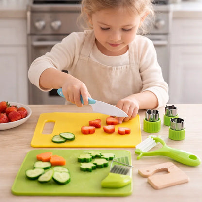 Pretend Play Kitchen Utensil Set for Small Hands in Seven Or Thirteen Piece Sizes