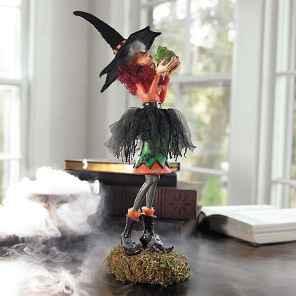 Wearclo | Halloween Figurine | Handmade Witch Decoration | Resin