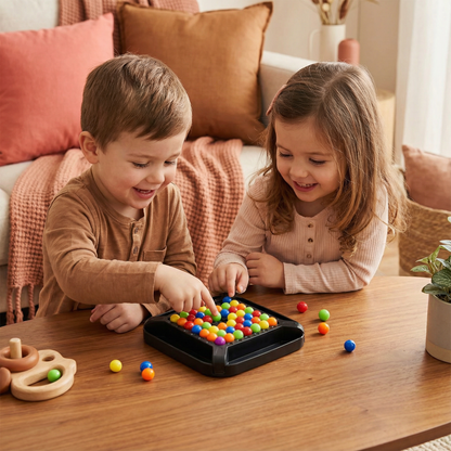 Color Match Marble Logic Puzzle for Kids and Adults with Screen Free Play