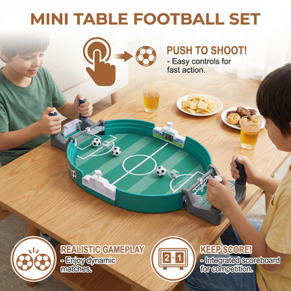 Mini Table Football Set with Scoreboard for Home Play