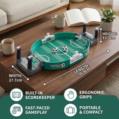 Mini Table Football Set with Scoreboard for Home Play