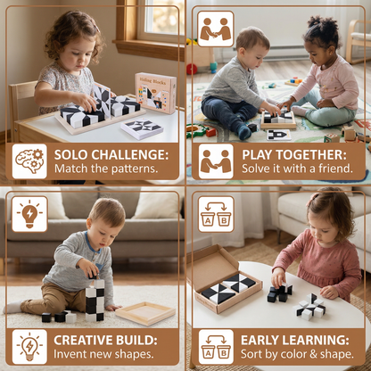 Pocket Size Dual Color Logic Puzzle Game for Quick Brain Breaks, One or Two Players