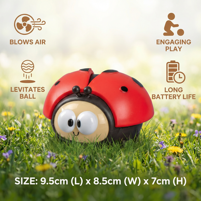 Ladybug Air Balloon Toy for Babies with Push Button Activation