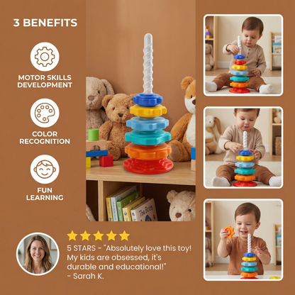 Spinning Color Learning Tower for Toddlers