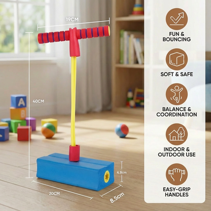 Kids Foam Pogo Jumper with Soft Handle and Nonslip Footpad for Indoor and Outdoor Bouncing