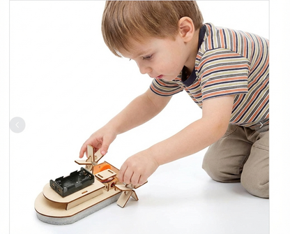 STEM Building Set with Hydraulic Arm and Propeller Plane Models